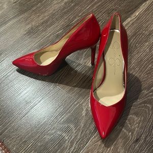 Red Jessica Simpson Pumps